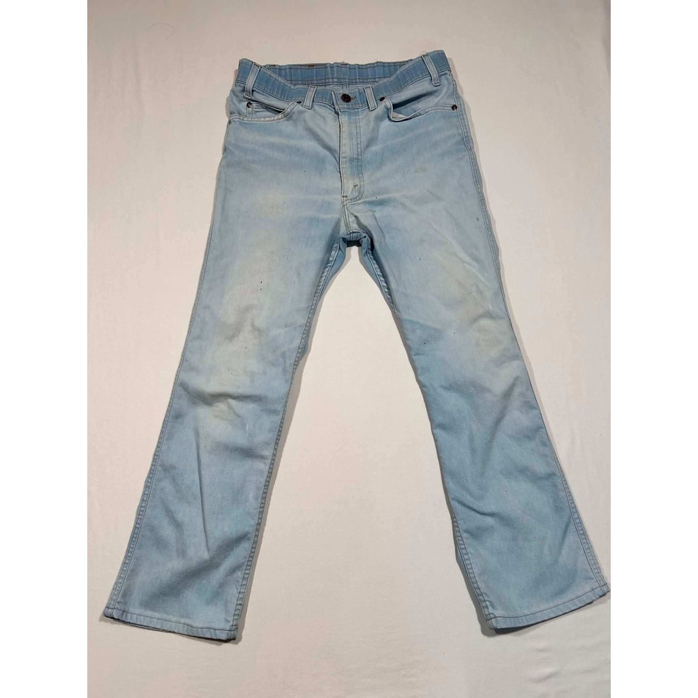 Vintage Levis Action Jeans Light Wash Blue Straight Leg Denim Pants 34x29